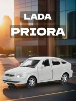 Машинка металлическая инерционная Технопарк LADA PRIORA 12 см, серебристые купить